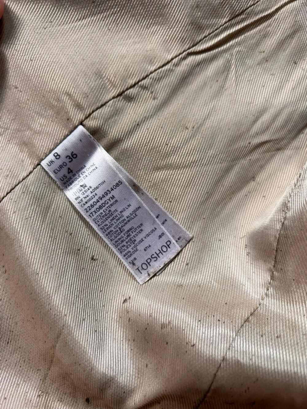 Topshop tobacco medium Brown tan Linen-Blend Blazer - Picture 5 of 13